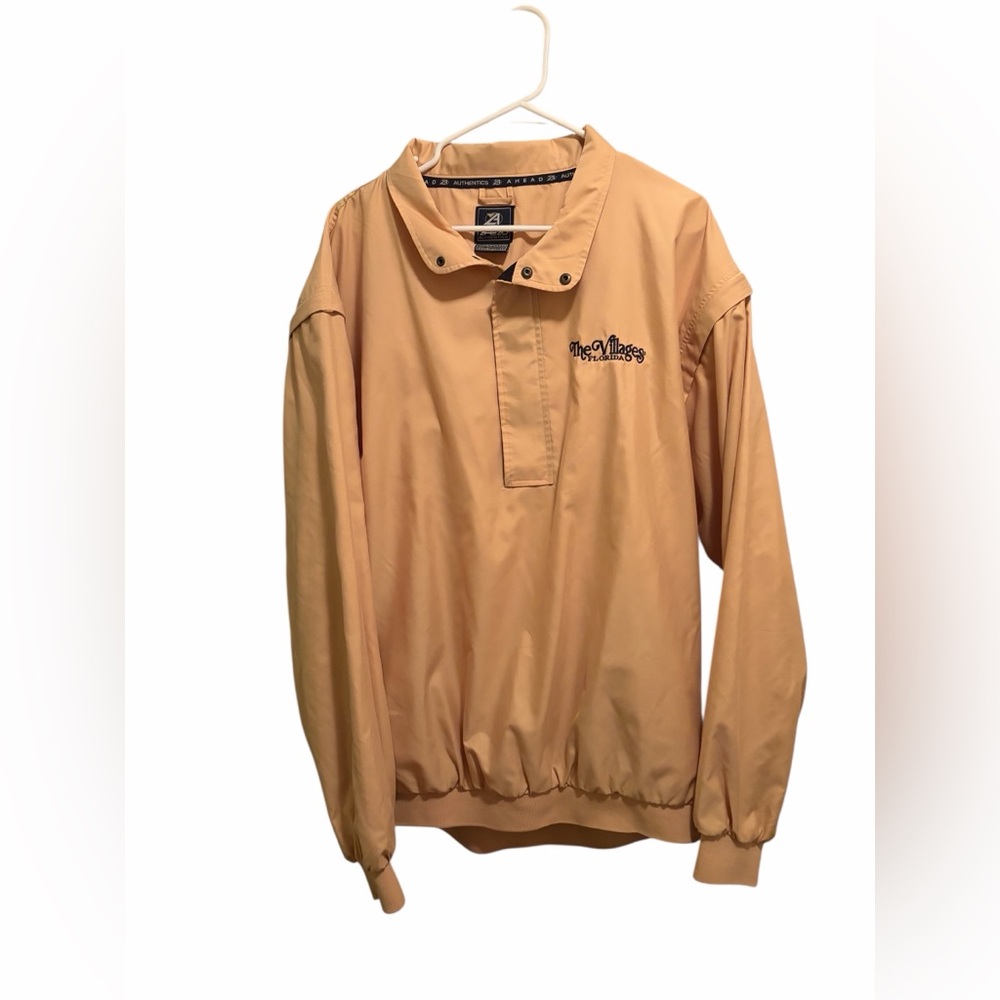 Ahead “The Villages” men’s golf pullover. Size‎ XL. Goldish Yellow color.